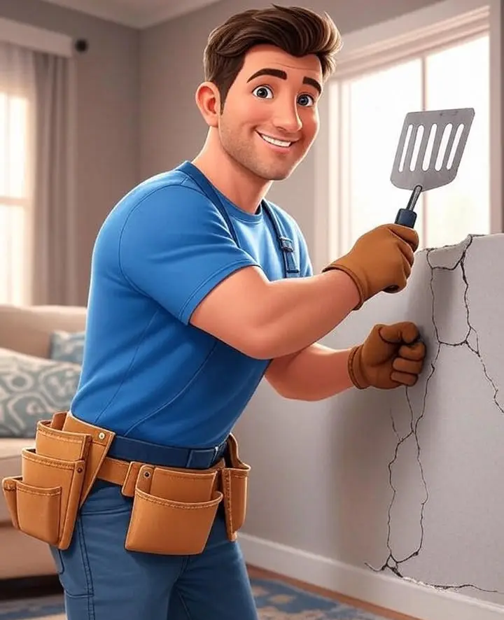 fixing drywall cracks