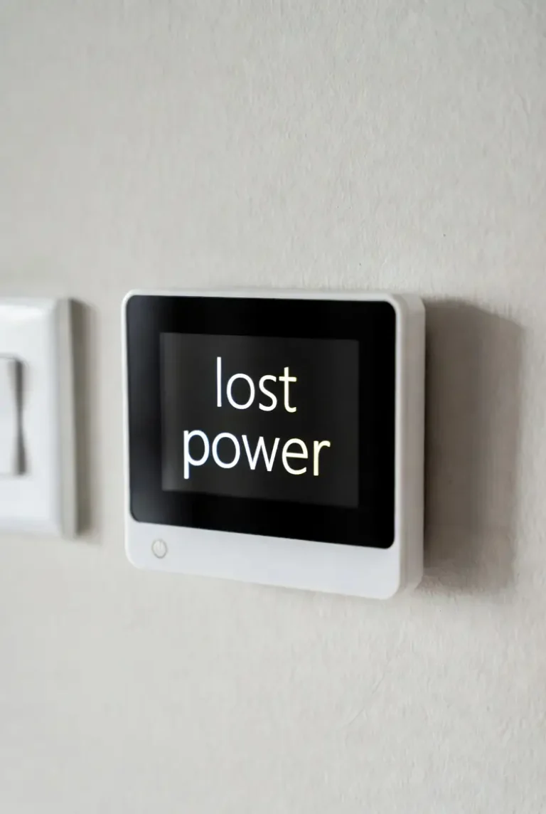 thermostat lost power