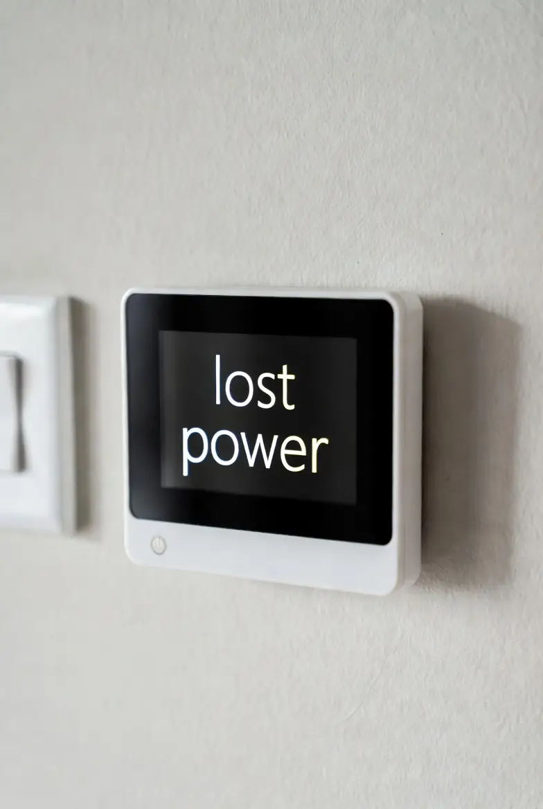 thermostat lost power