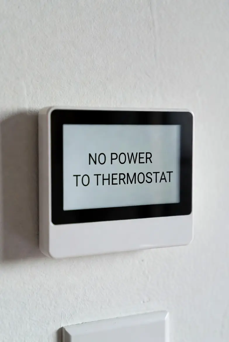 reasons for no power to thermostat
