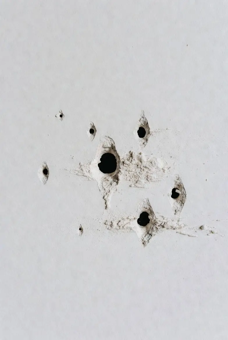 small drywall holes