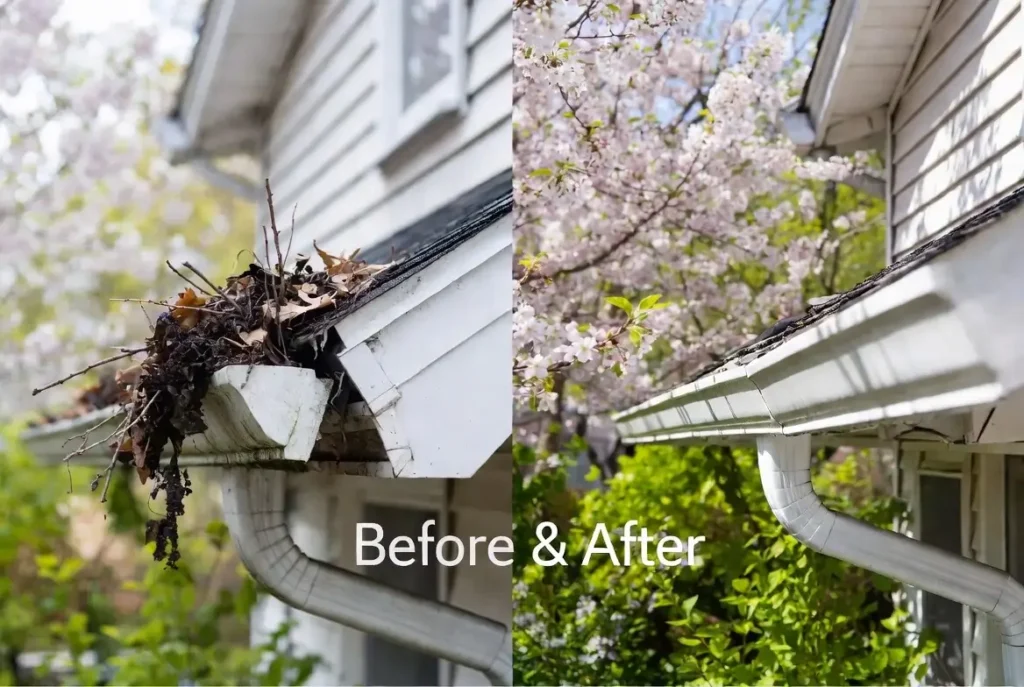 spring gutter cleaning Detroit