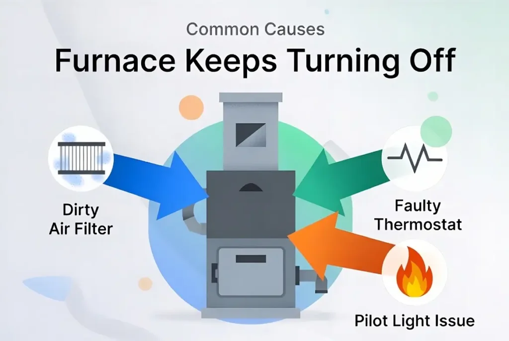 furnace keeps turning off